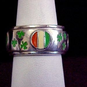 Sterling Silver Irish Spinner Ring
